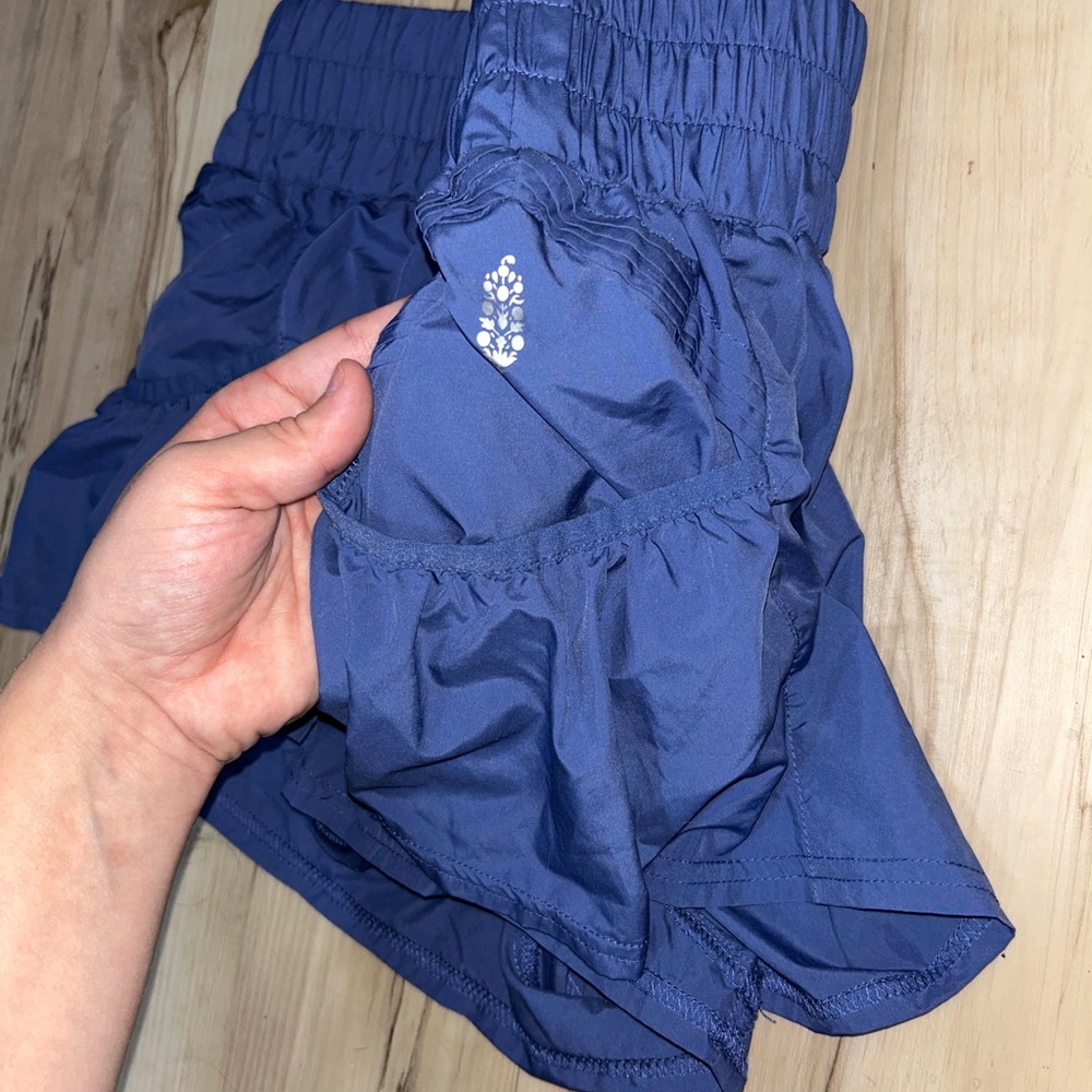 Free People Blue Athletic Shorts
